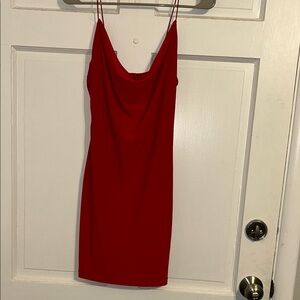 Elegant Red Hoco Dress - L
